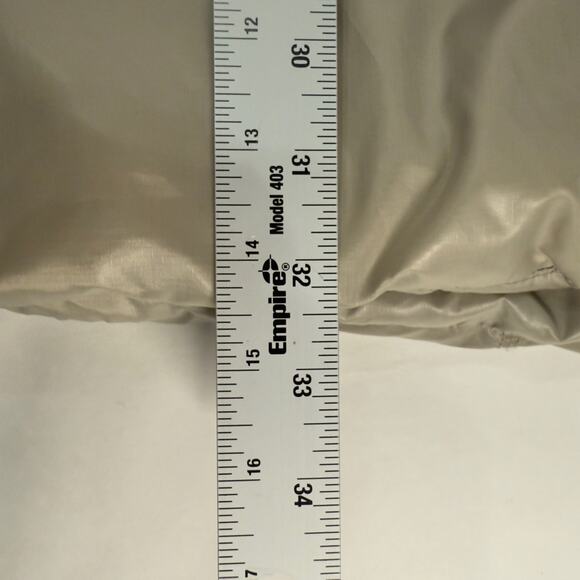 Weekday S Martine Puffer Jacket Hooded Draw Cord Waist Beige Slouchy - Picture 7 of 11